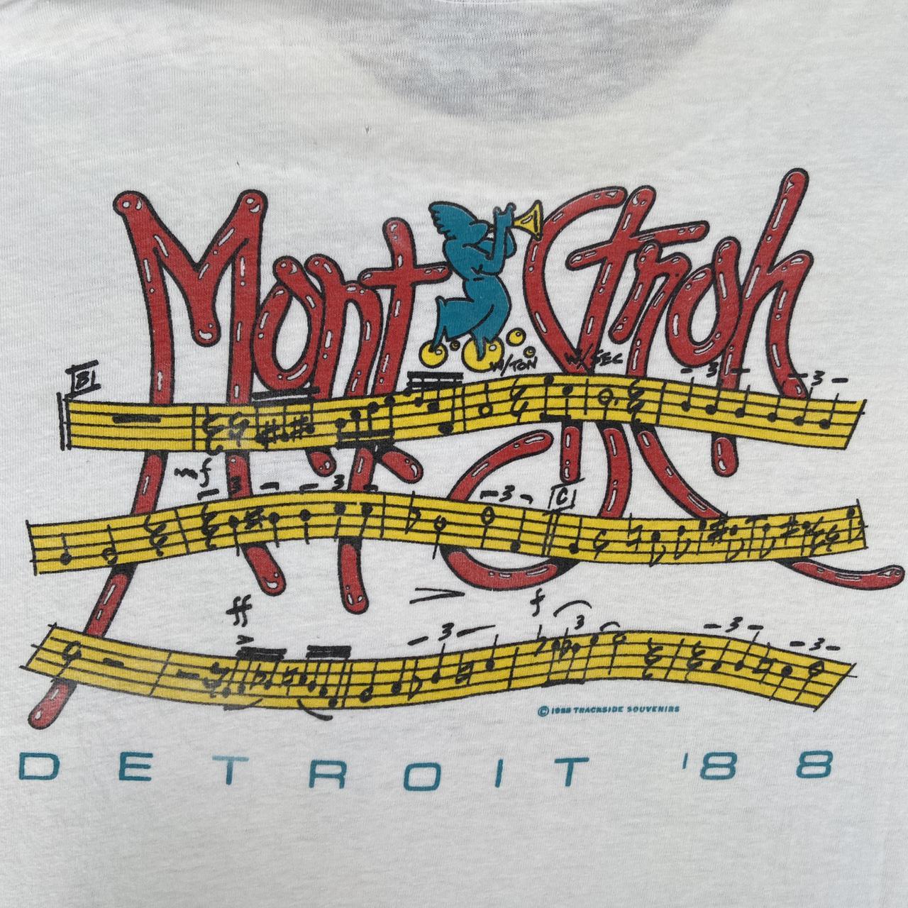 Vintage 80s USA Montreux Detroit annual Jazz Festival promotional graphic t-shirt