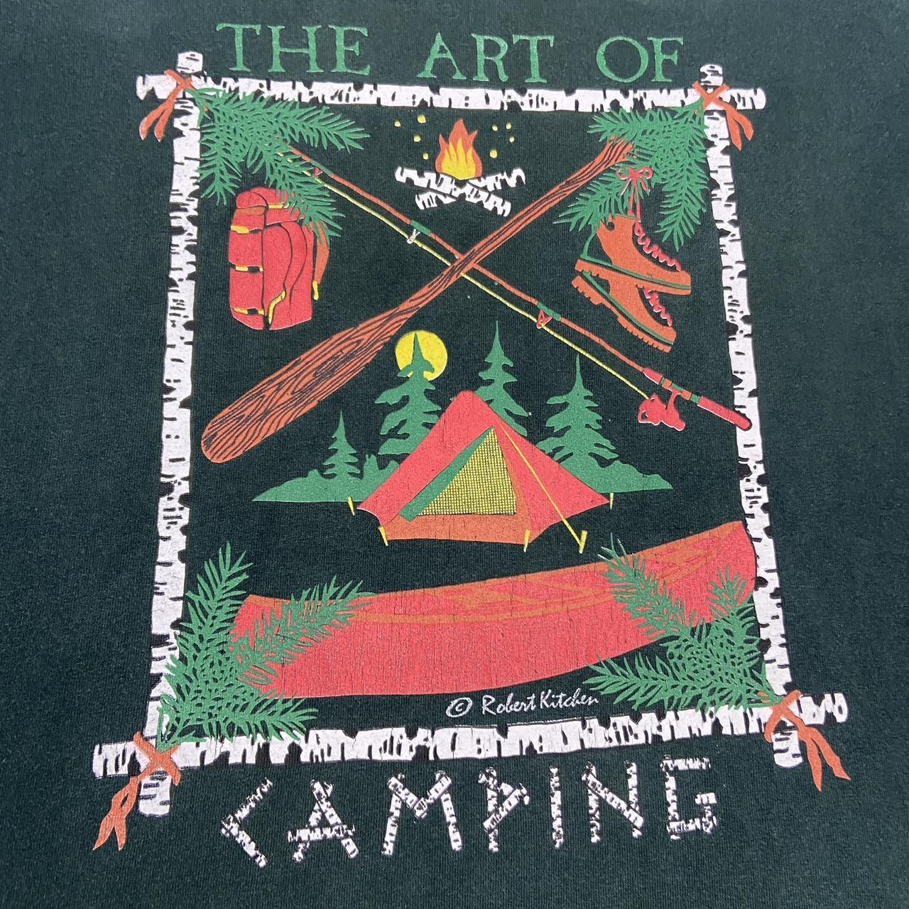 Vintage 90s Canada ‘the art of camping’ Ontario nature wildlife graphic t-shirt