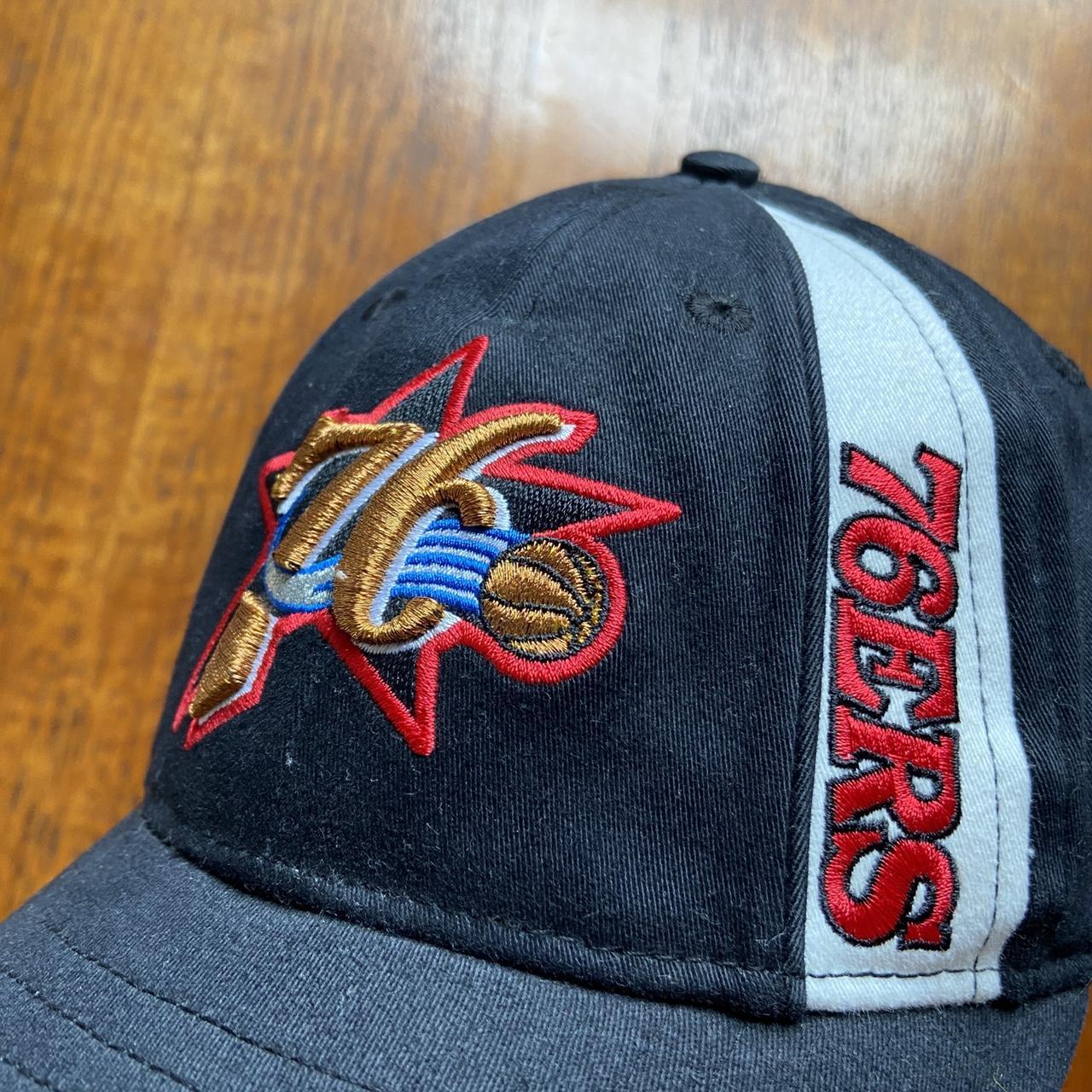 Vintage 90s USA Philadelphia 76ers NBA basketball graphic baseball cap