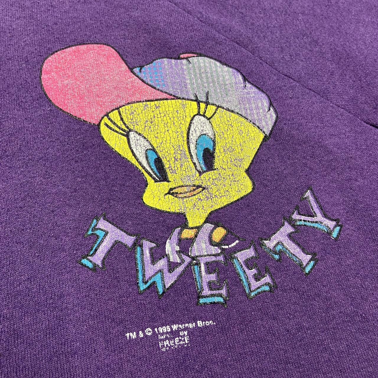 Vintage 90s USA tweet bird looney tunes cartoon promotional graphic sweatshirt