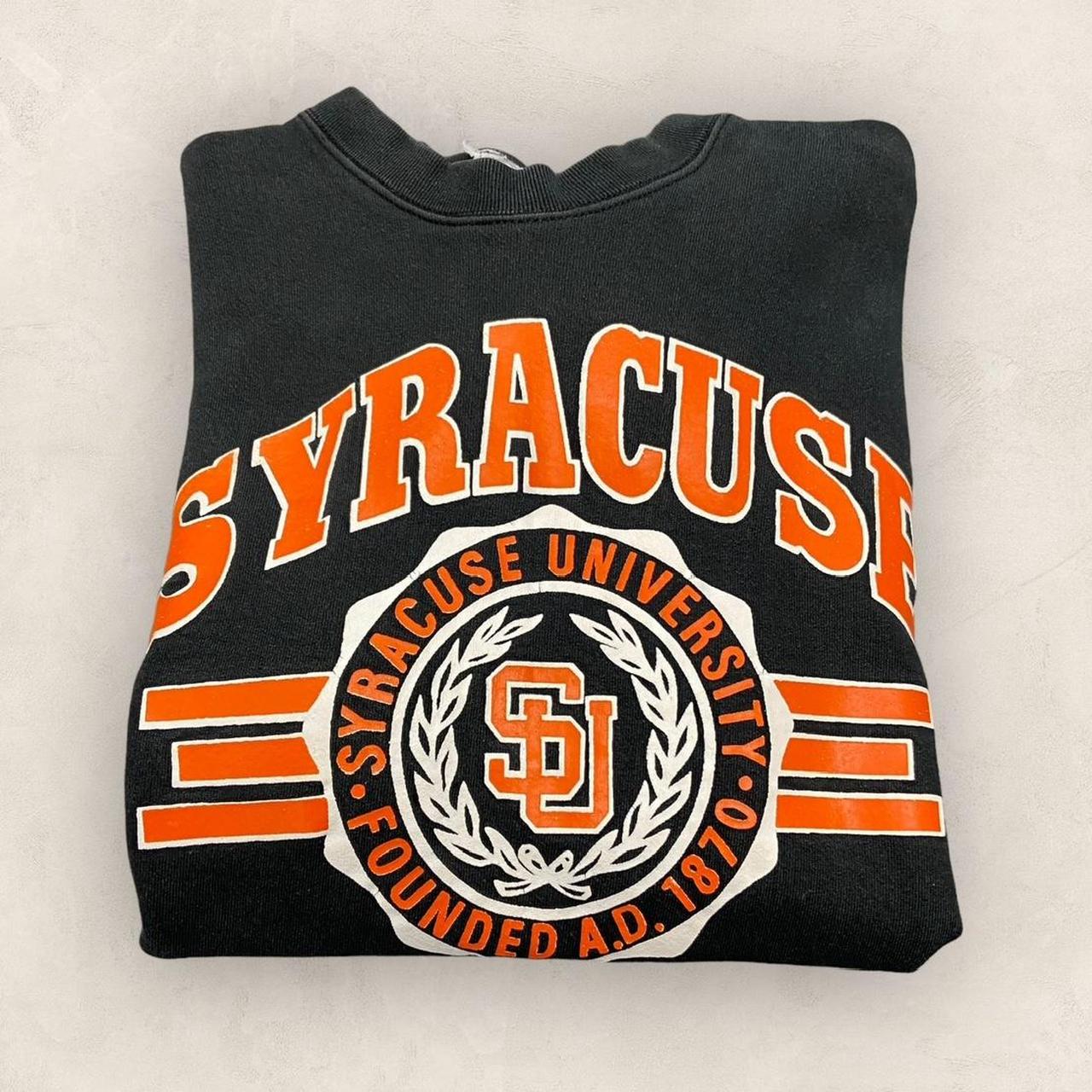 Vintage 90s USA Syracuse University New York State varsity promotional graphic sweatshirt