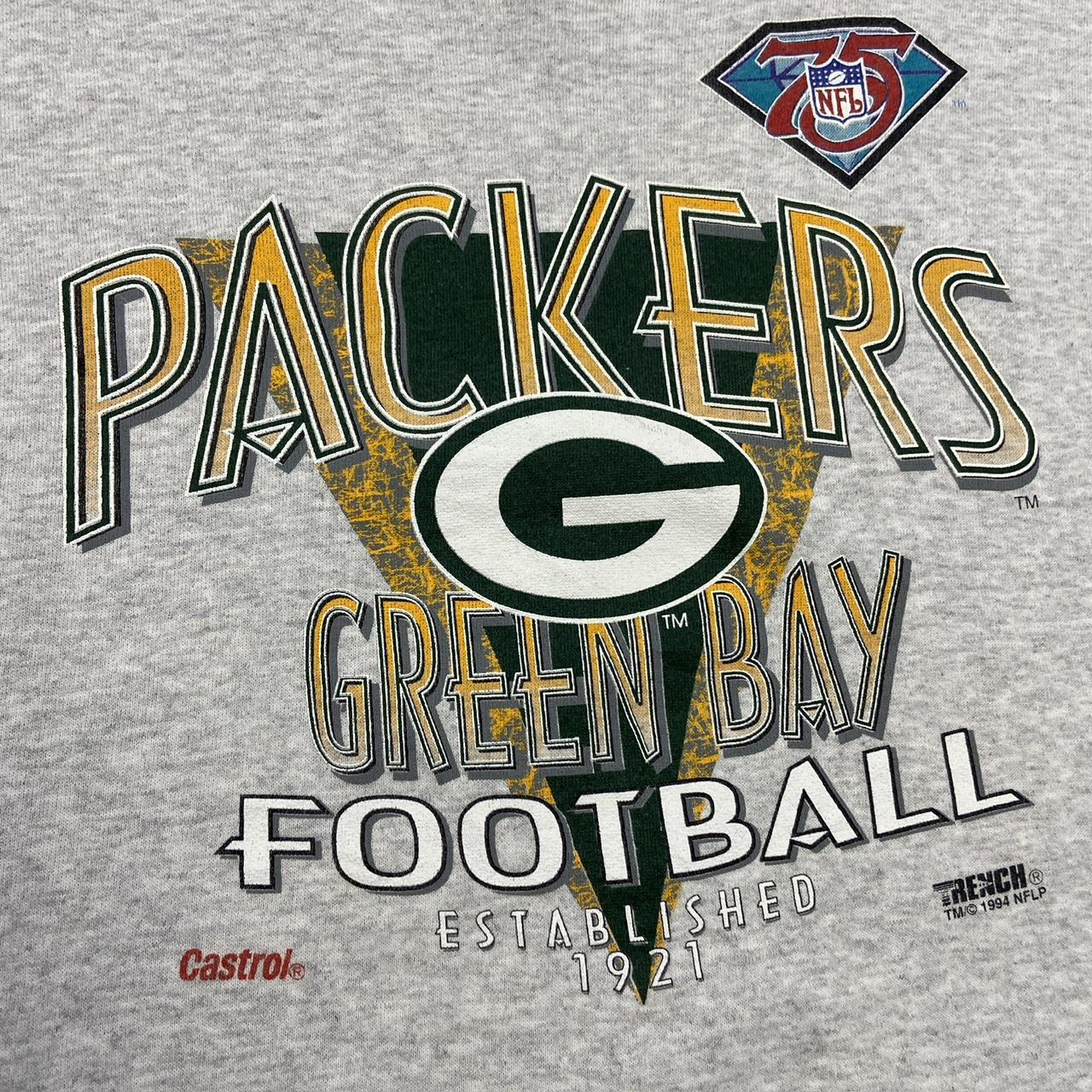 Vintage 90s USA Green Bay Packers NFL American Football promotional graphic sweatshirt