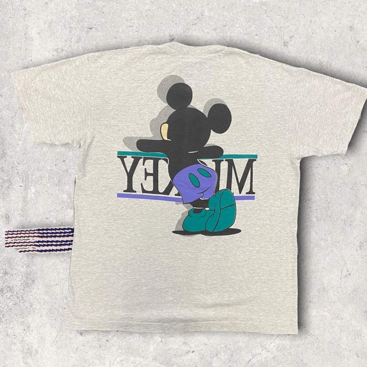 Vintage 90s USA Disney Mickey Mouse Las Vegas graphic grey t-shirt