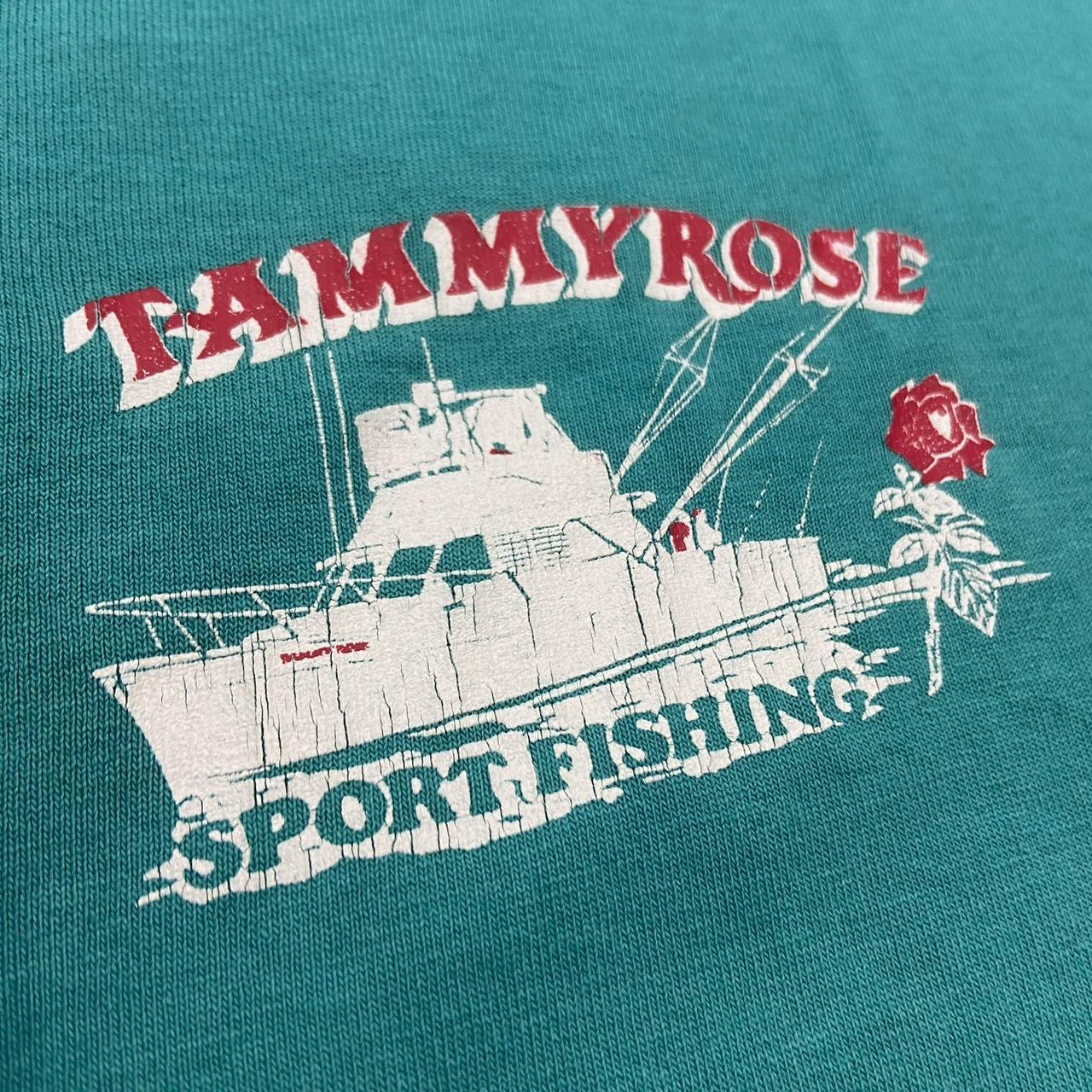 Vintage 90s USA Tammy rose sports fishing ocean graphic t-shirt