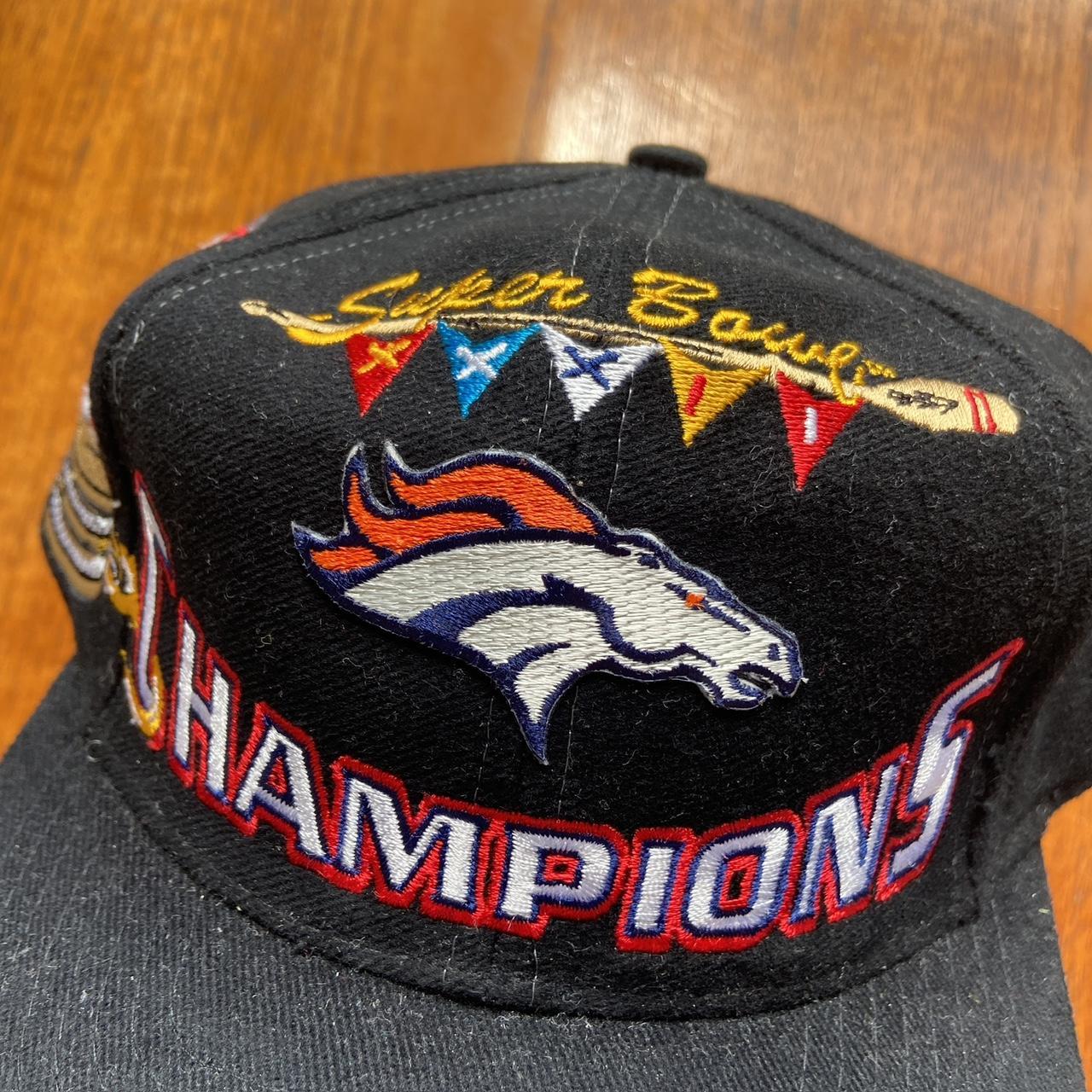 Vintage 90s USA Denver Broncos Super Bowl 32 nfl American football promotional graphic cap