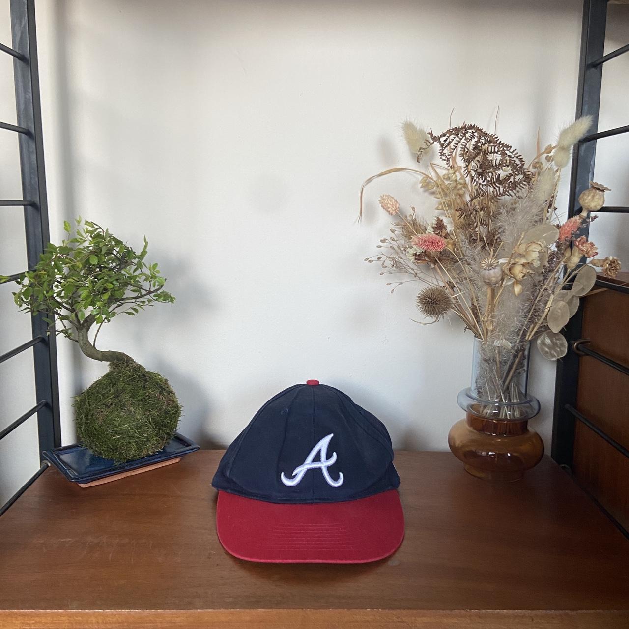 Vintage 90s USA Atlanta Braves MLB baseball promotional embroidered cap