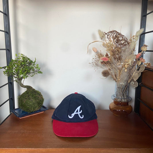 Vintage 90s USA Atlanta Braves MLB baseball promotional embroidered cap