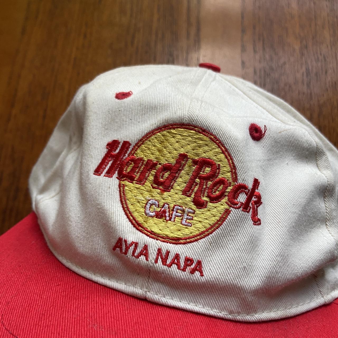 Vintage 90s USA Hard Rock Cafe Ayia Napa Cyprus promotional embroidered cap