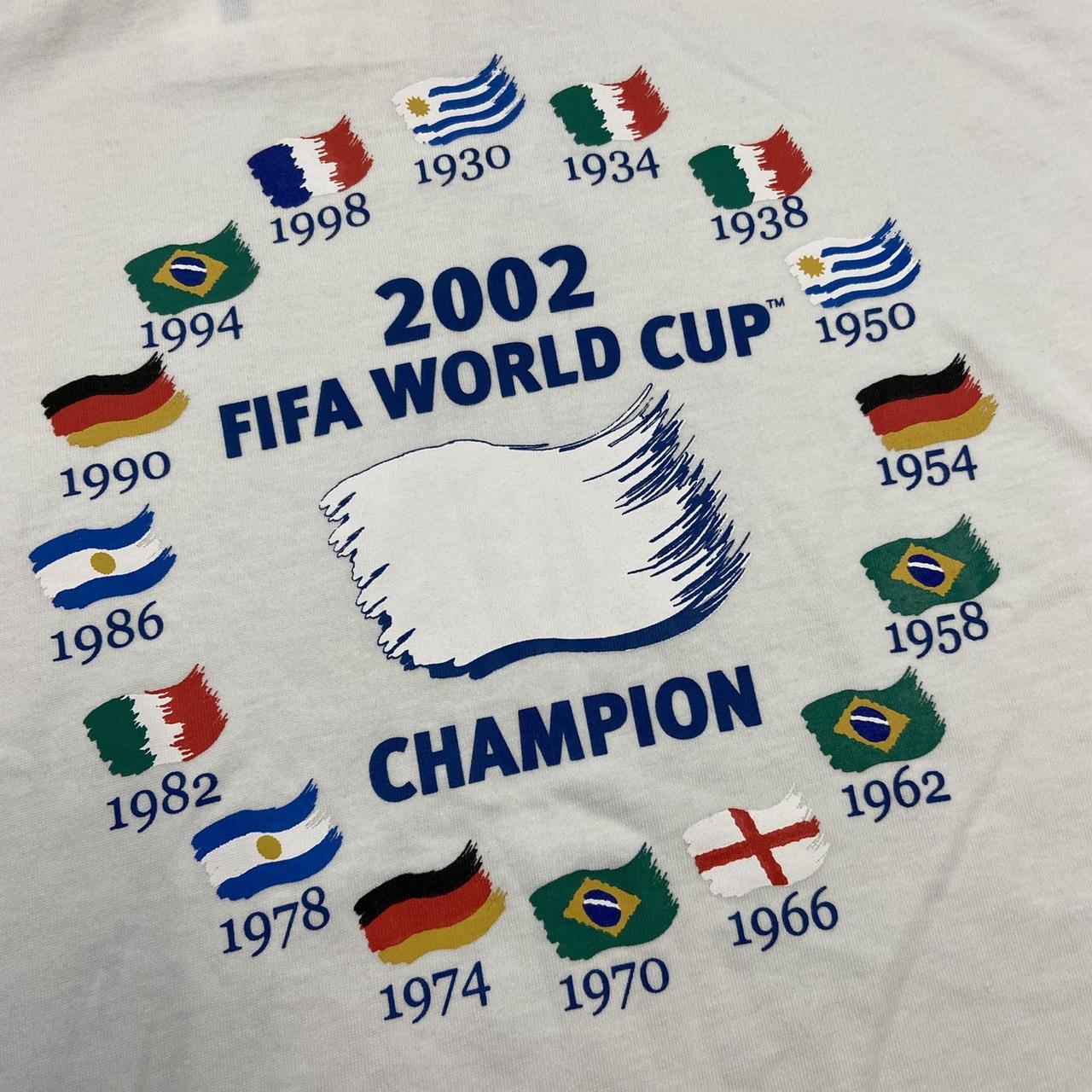 Vintage 2000s Japan Korea World Cup 2002 graphic white t-shirt