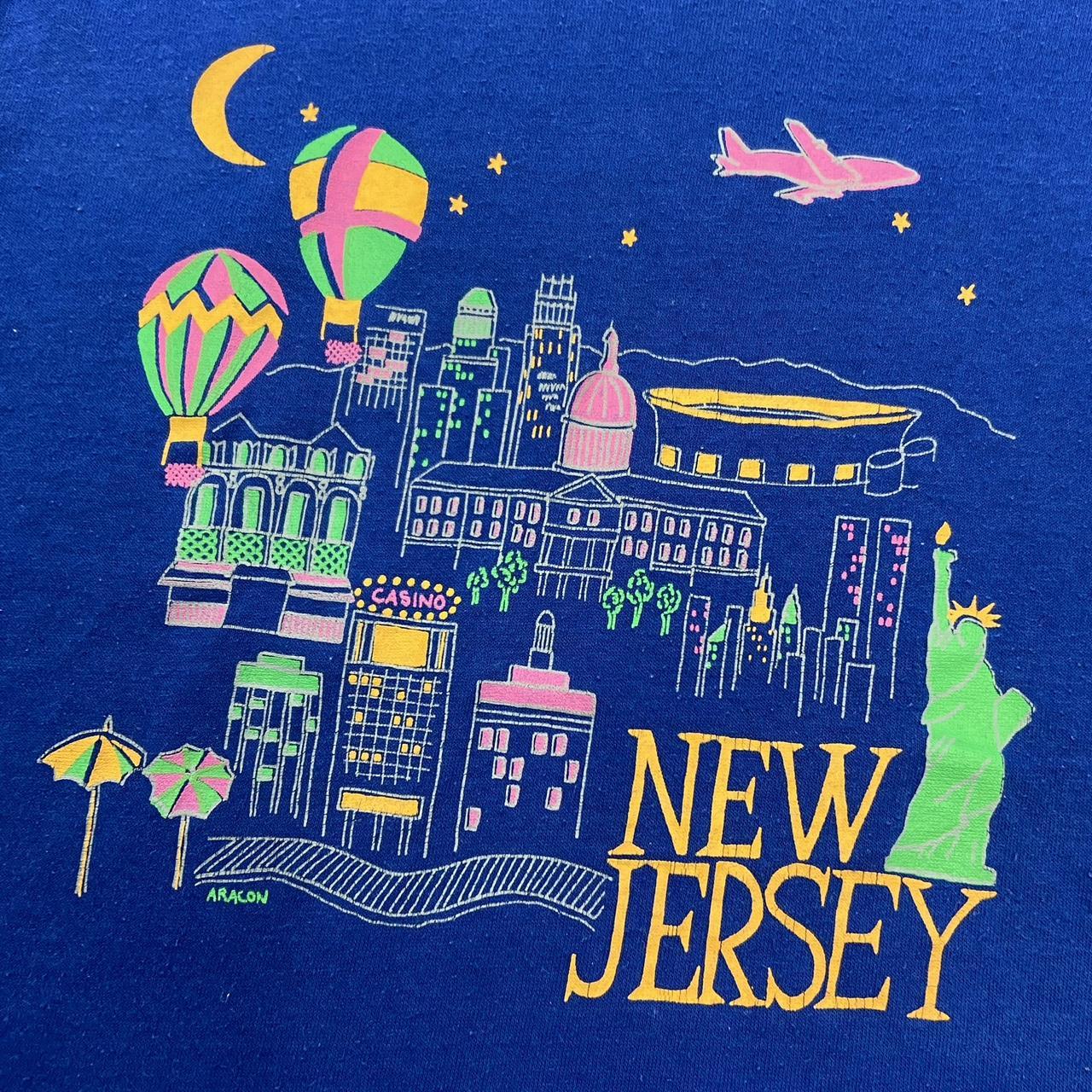 Vintage 90s USA New Jersey tourist souvenir graphic t-shirt