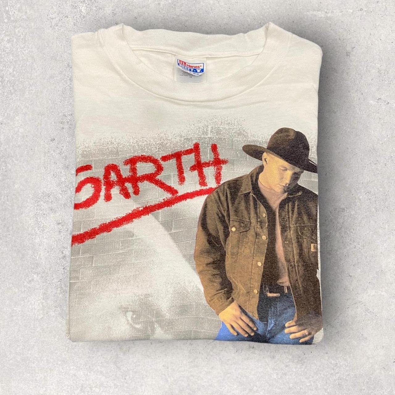 Vintage 90s USA Garth Brooks country western singer graffiti promotional graphic t-shirt