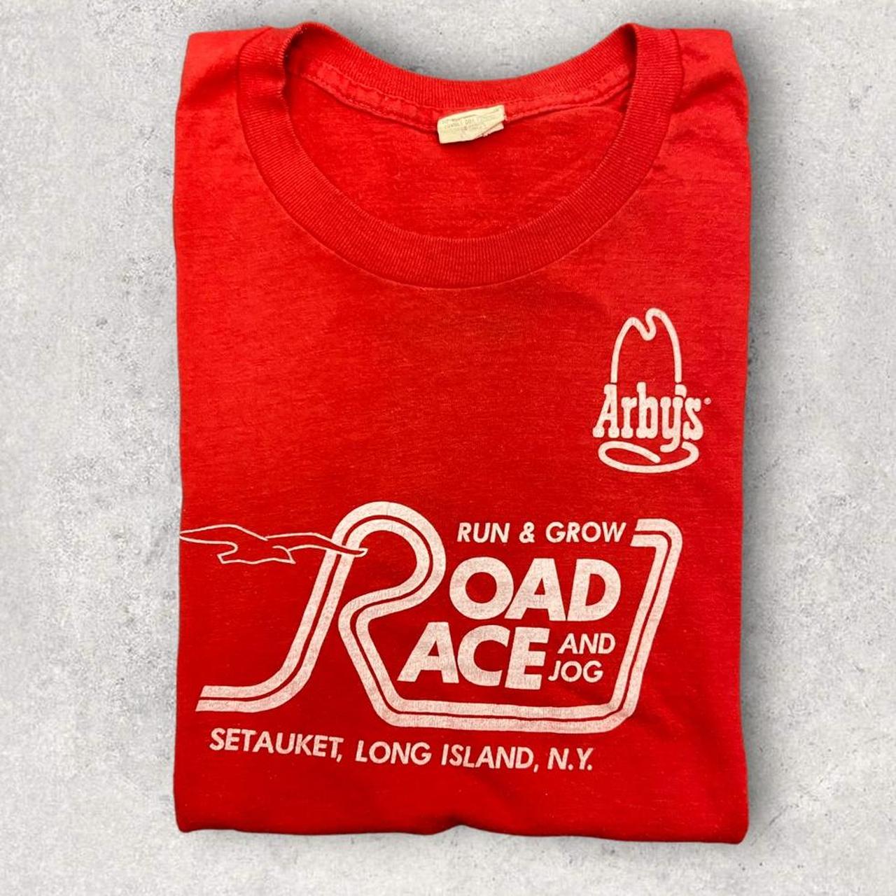 Vintage 90s USA Arby’s road race Long Island New York graphic t-shirt