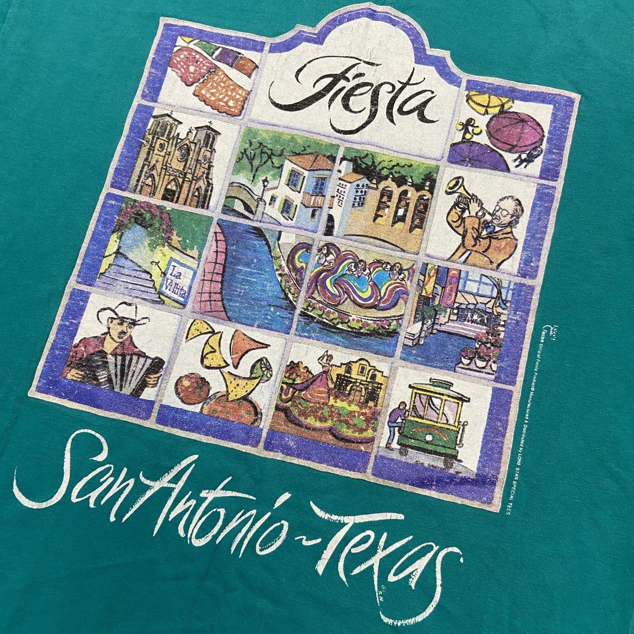 Vintage 90s USA San Antonio Texas fiesta graphic t-shirt