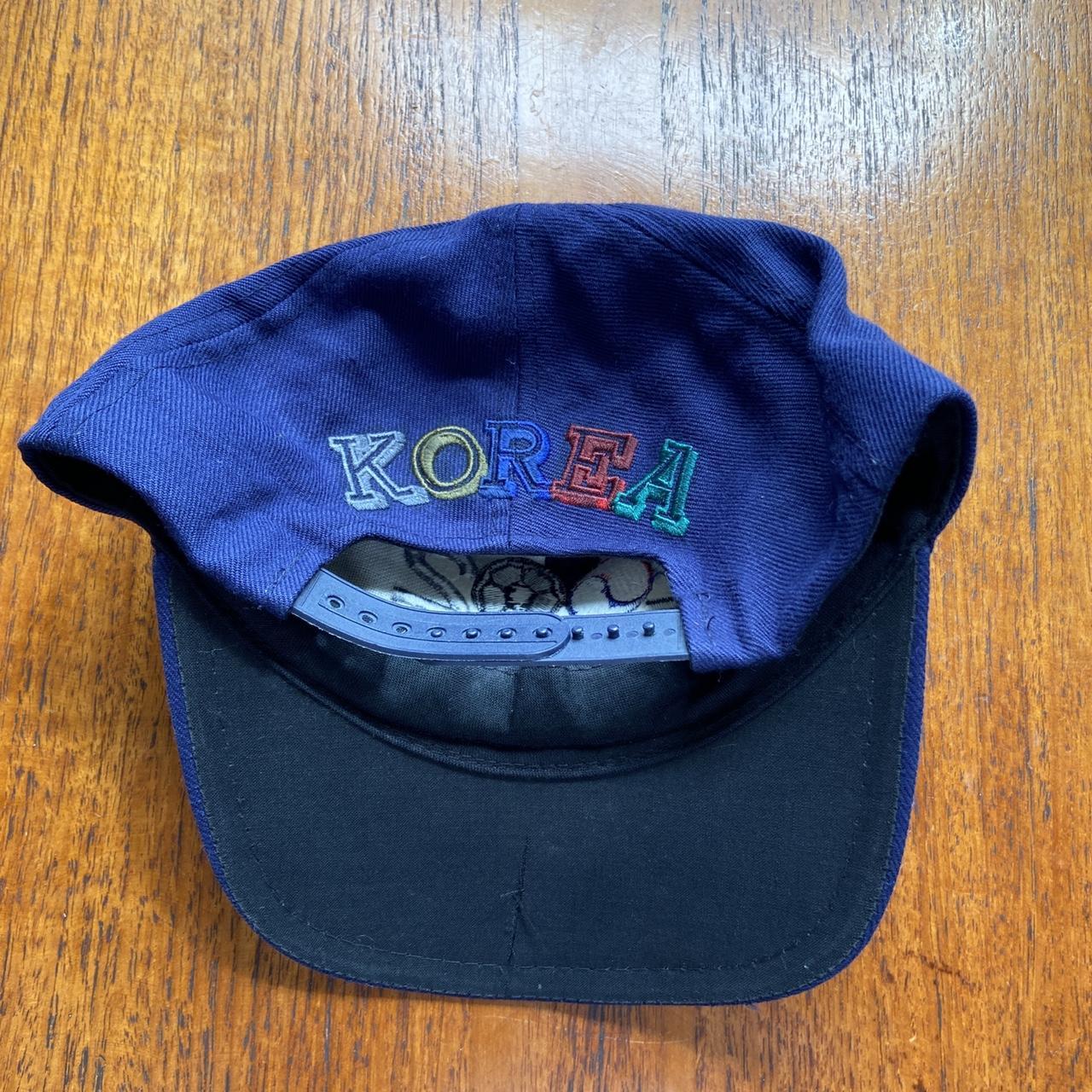 Vintage 2000s Japan Korea 2002 World Cup football tournament navy graphic cap