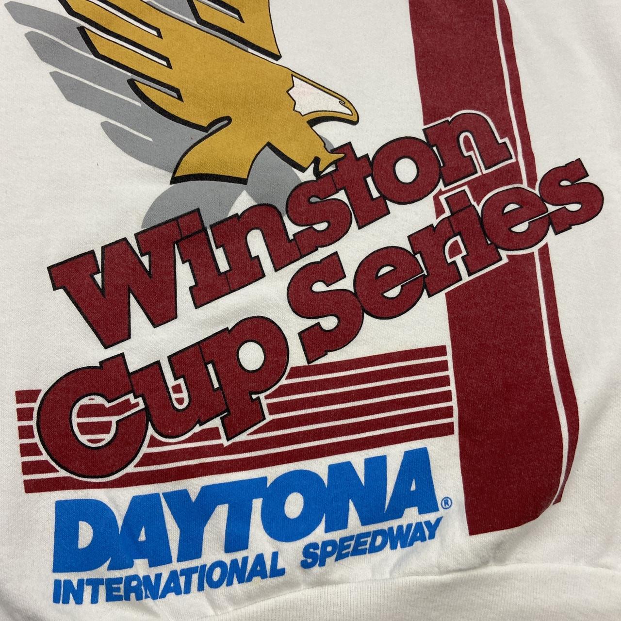 Vintage 90s USA Winston cup series Daytona speedway nascar promotional graphic sweatshirt