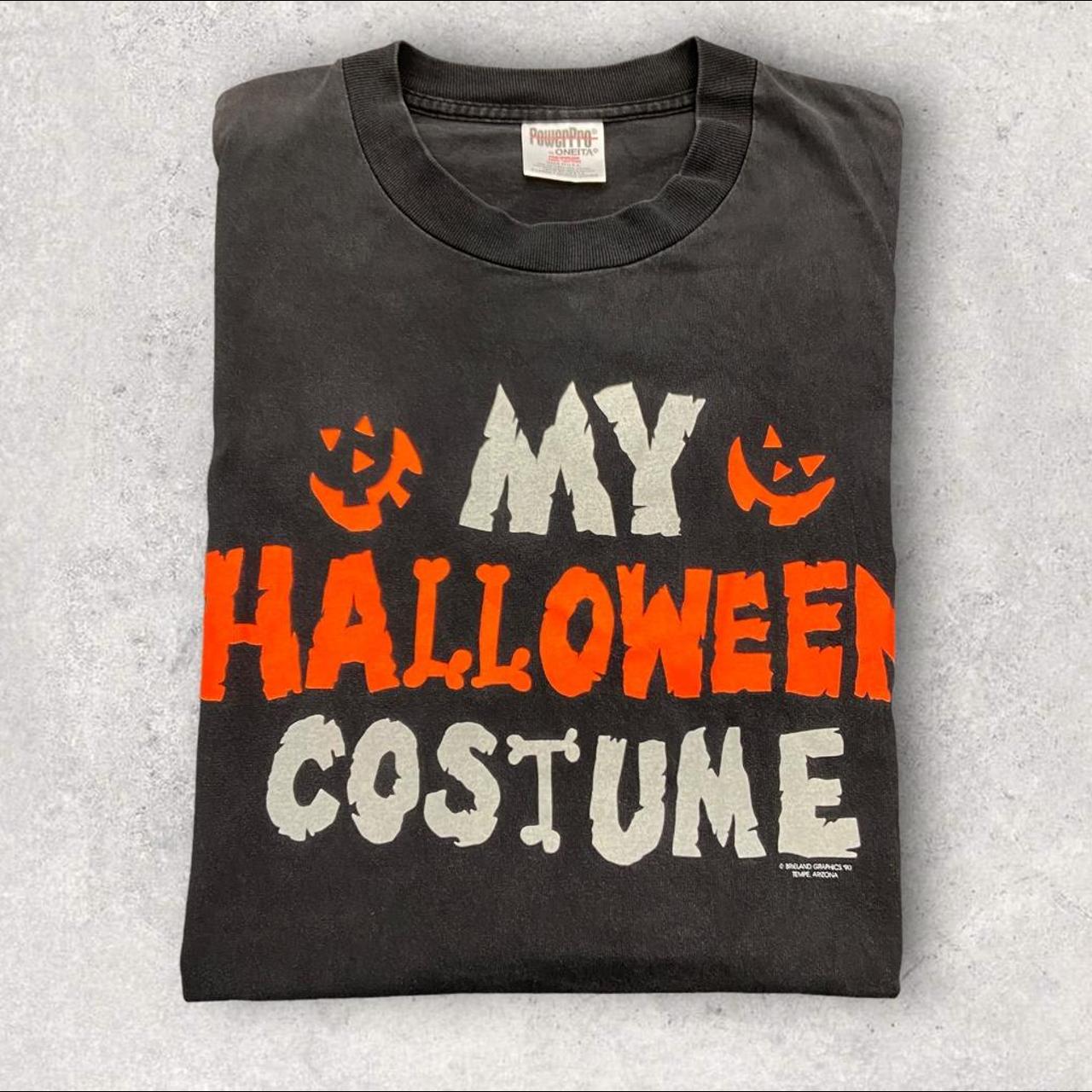 Vintage 90’s USA ‘my Halloween costume’ slogan promotional graphic T-shirt