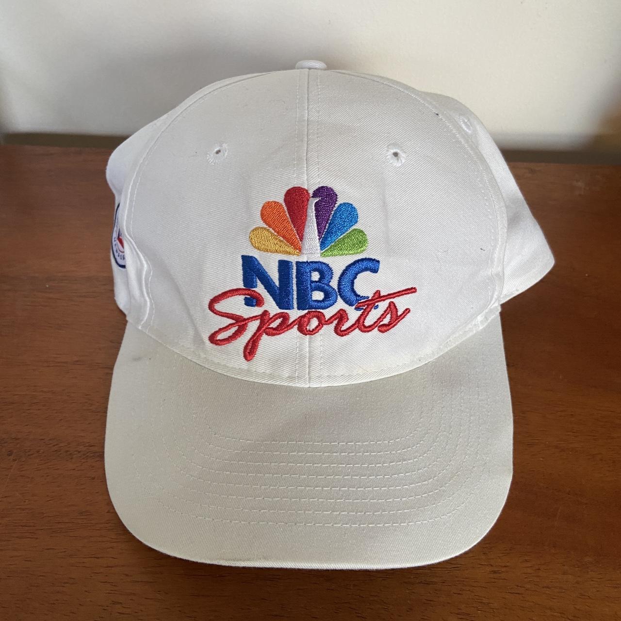 NBC Sports vintage 90s USA white SnapBack cap