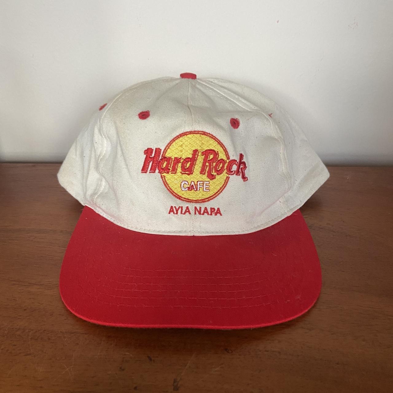 Vintage 90s USA Hard Rock Cafe Ayia Napa Cyprus promotional embroidered cap