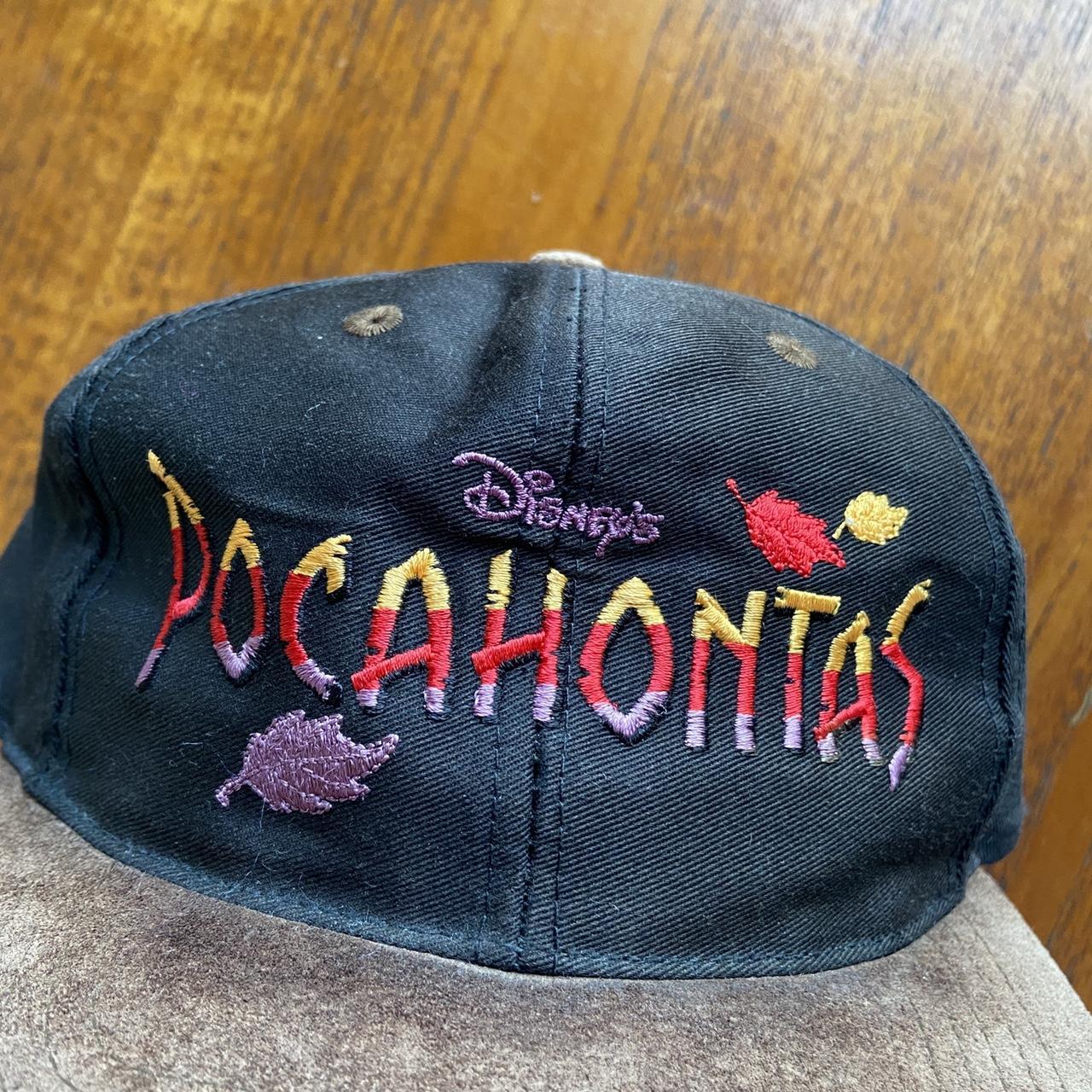 Vintage 90s USA Pocahontas film/movie memorabilia Disney promotional graphic cap