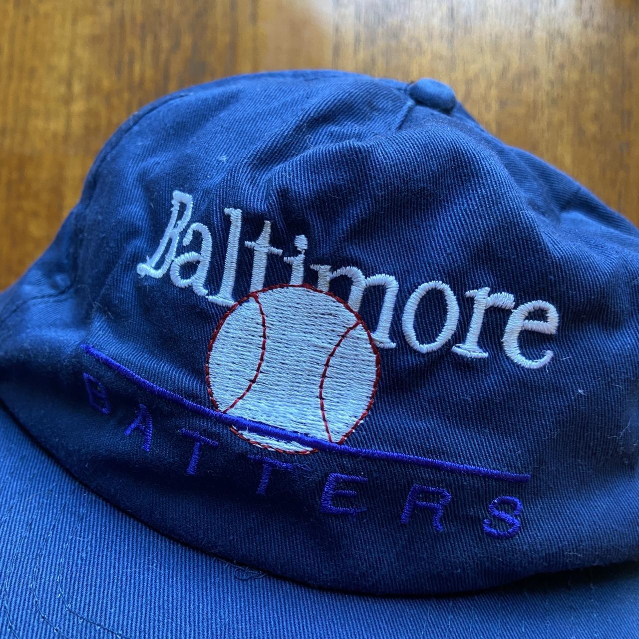 Vintage 90s USA Baltimore Batters baseball softball embroidered navy cap