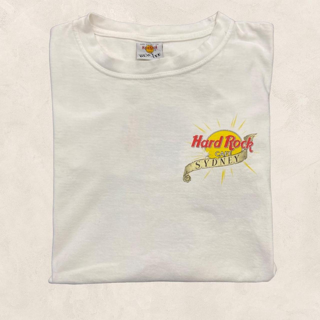 Vintage 90s USA Hard Rock Cafe Sydney Australia promotional graphic t-shirt