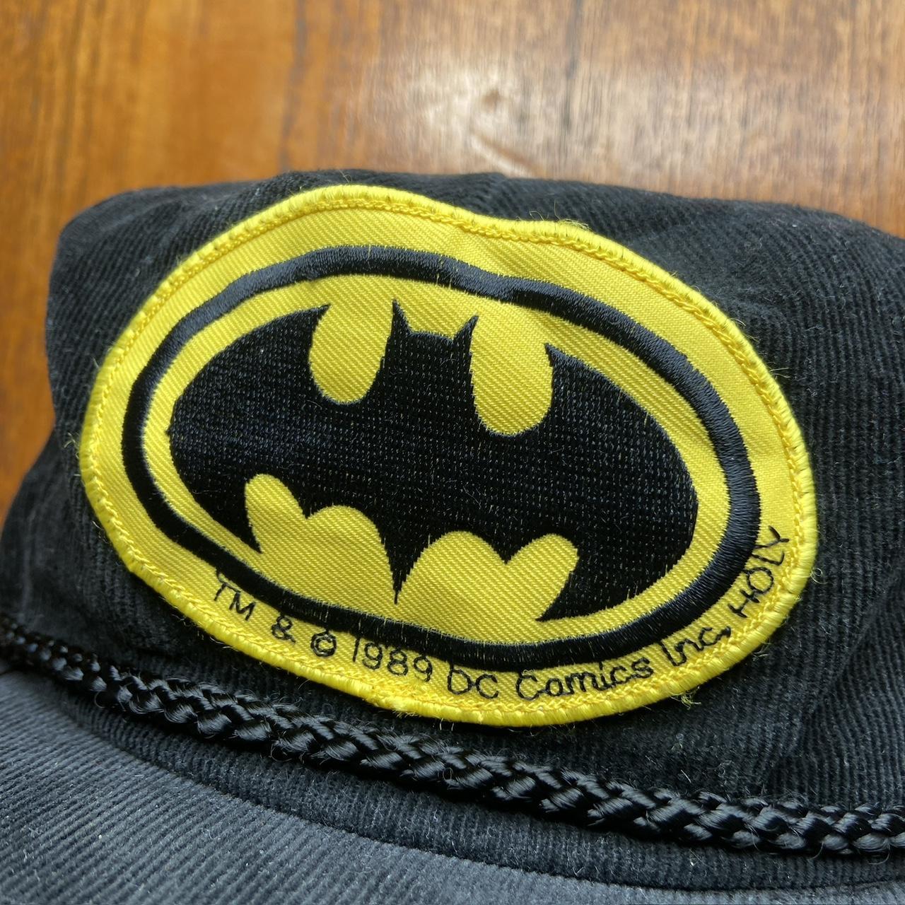 Vintage 80s USA Batman tv film DC comics promotional graphic corduroy cap