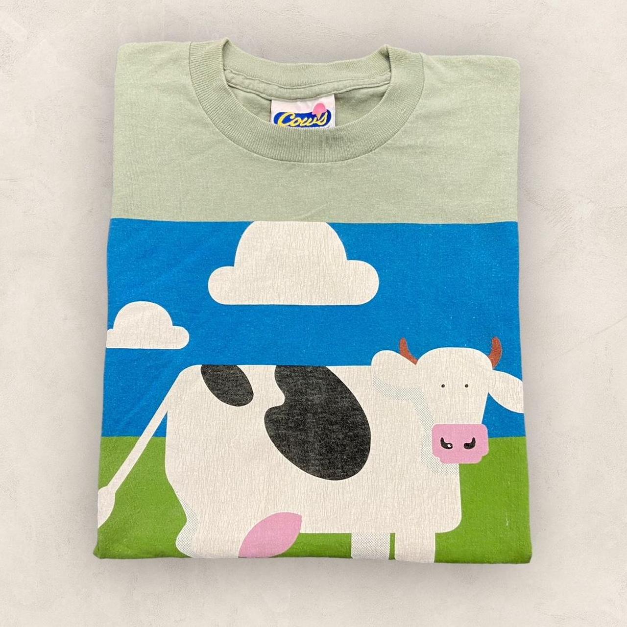 Vintage 90s USA Cows ice cream Prince Edward Island Canada promotional graphic t-shirt