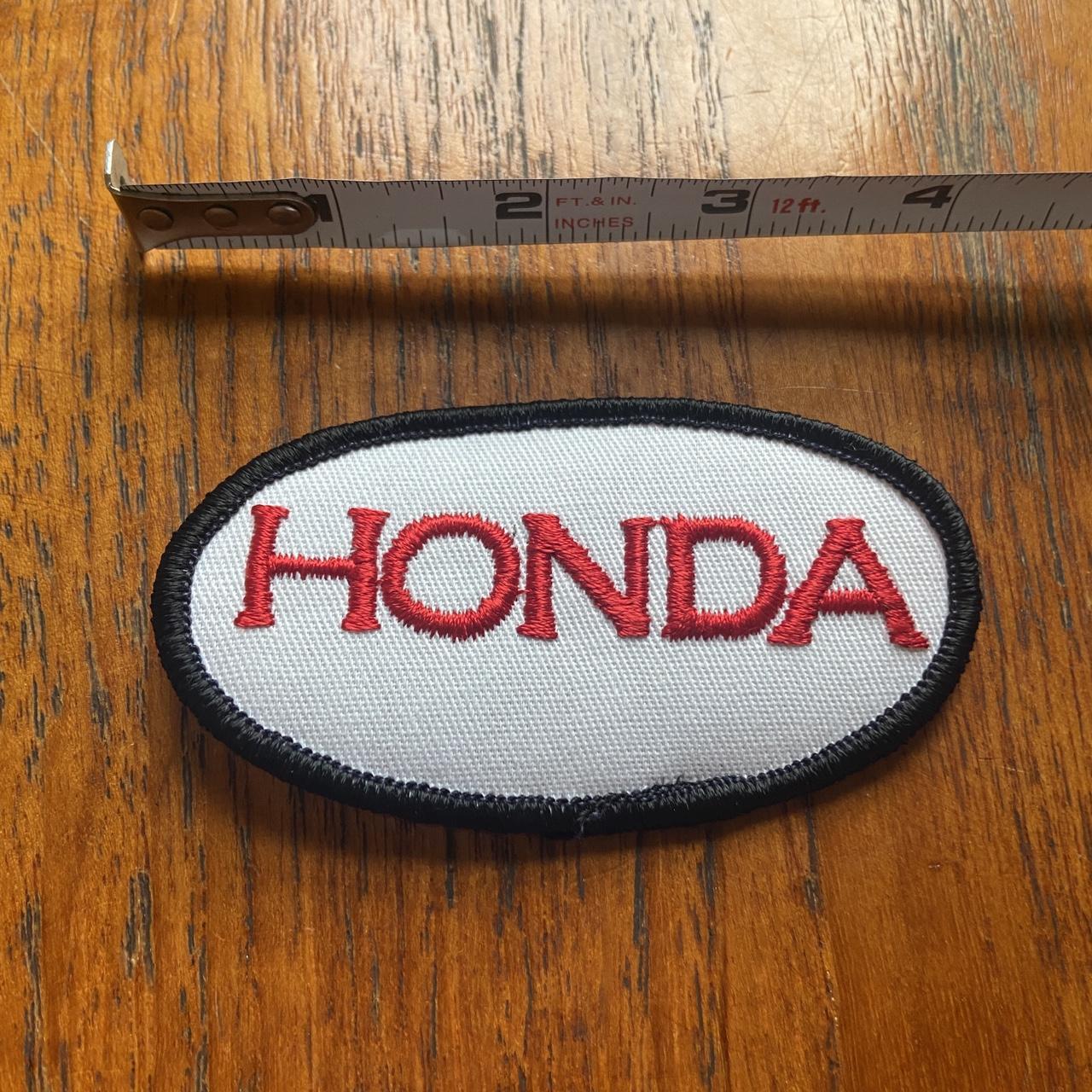 Vintage 80s USA Honda Car Automobile embroidered sew on badge collectible patch