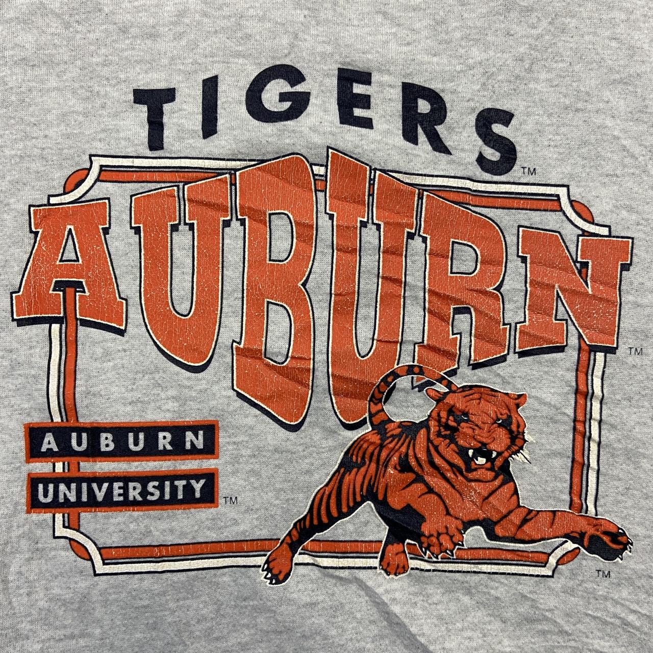 Vintage 90s USA Auburn Tigers Alabama University college football grey sweatshirt