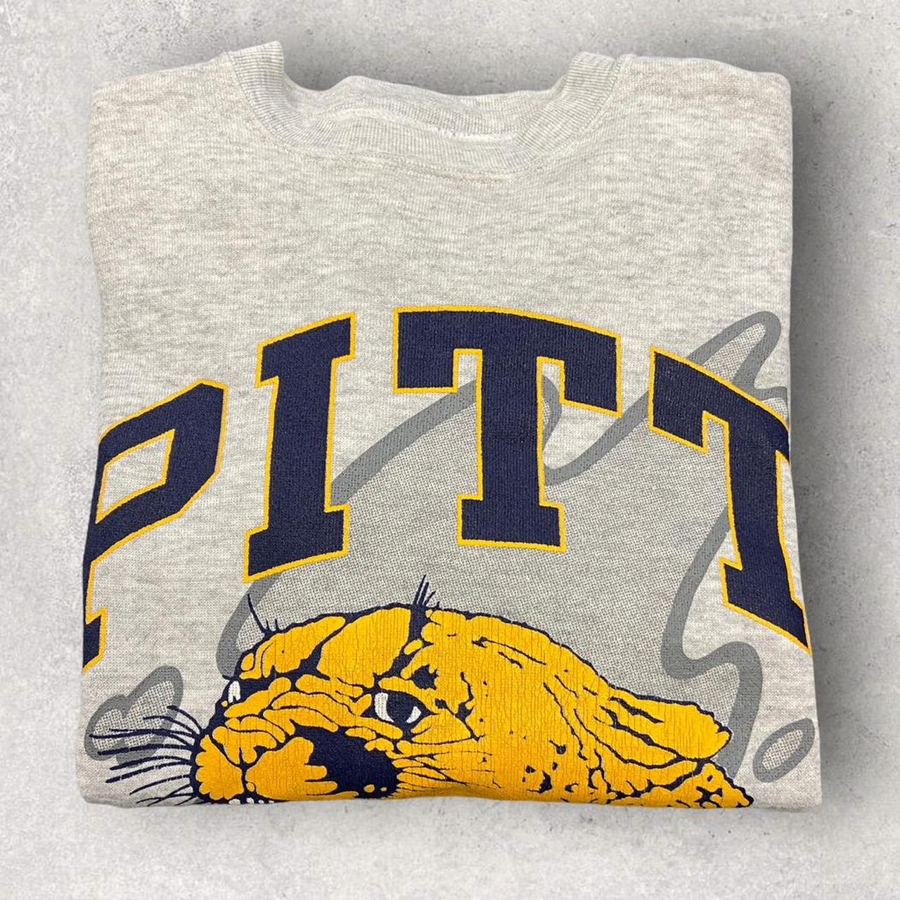 Vintage 90s USA Pittsburgh Panthers university American football promotional graphic sweatshirt