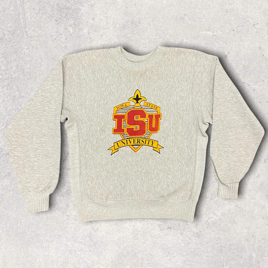 Vintage 90s USA Iowa State University Varsity promotional graphic sweatshirt