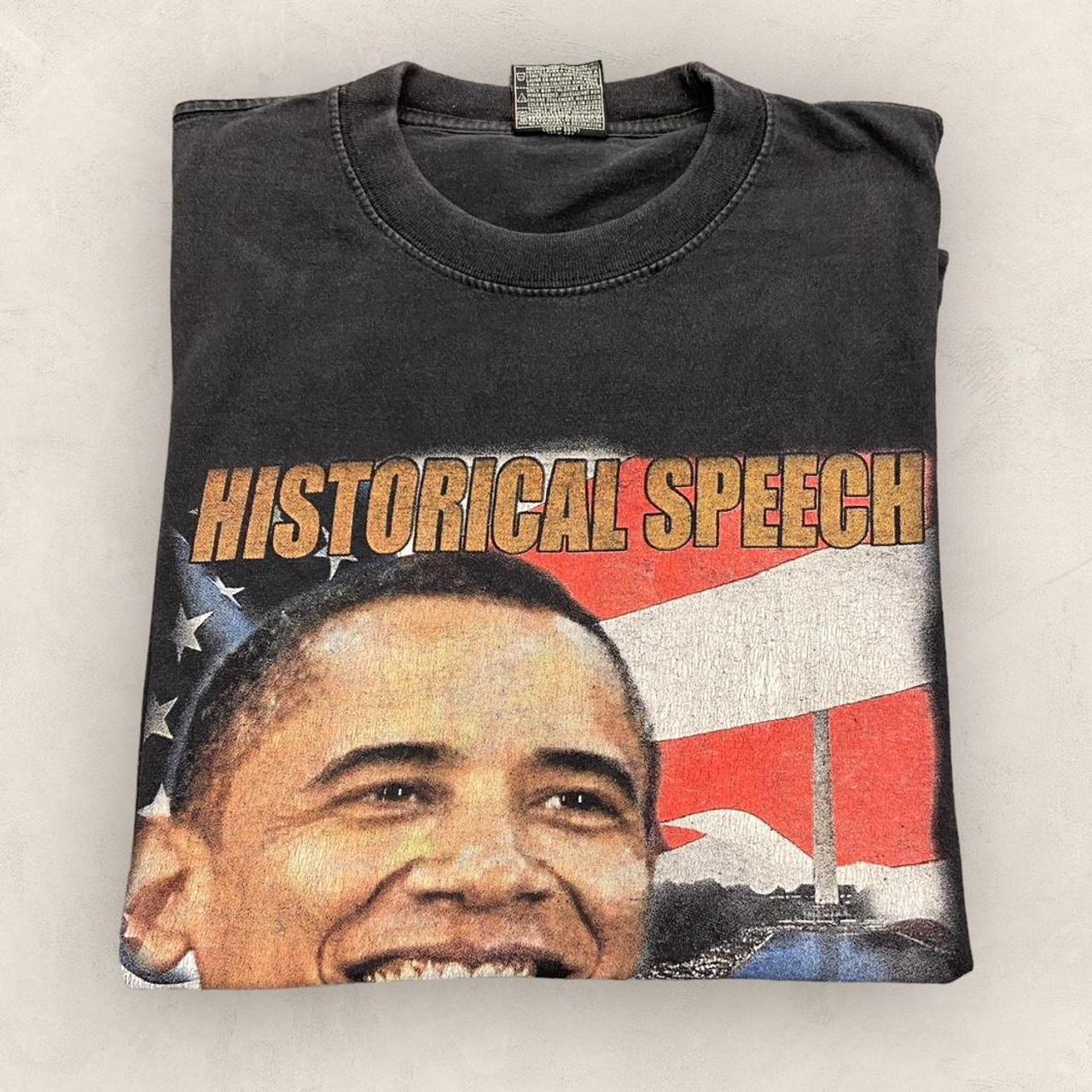 Vintage 2000s Barack Obama president presidential inauguration Washington DC graphic t-shirt