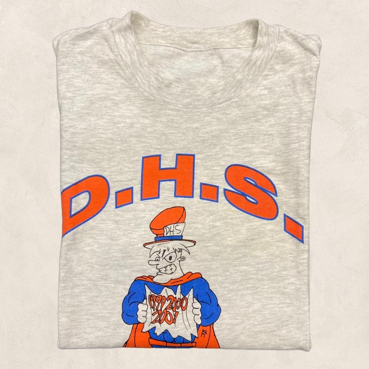 Vintage 90s USA DHS seniors college class of 98 graphic t-shirt