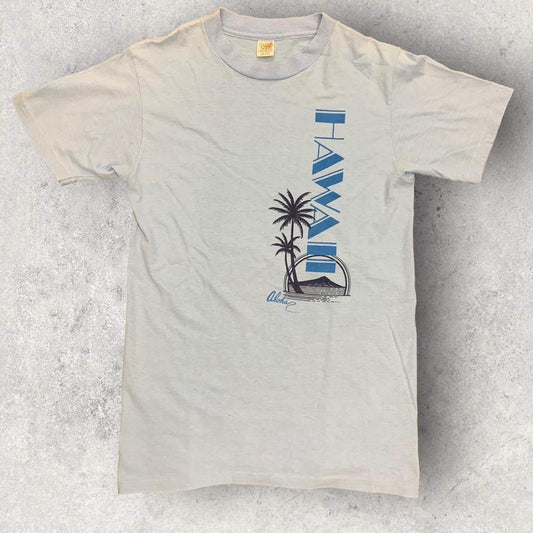 Vintage 80s USA Hawaii Aloha island tourist souvenir graphic t-shirt