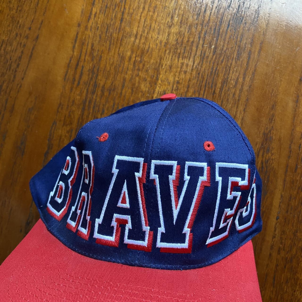 Vintage 90s baseball USA MLB Atlanta Braves Georgia promotional graphic cap