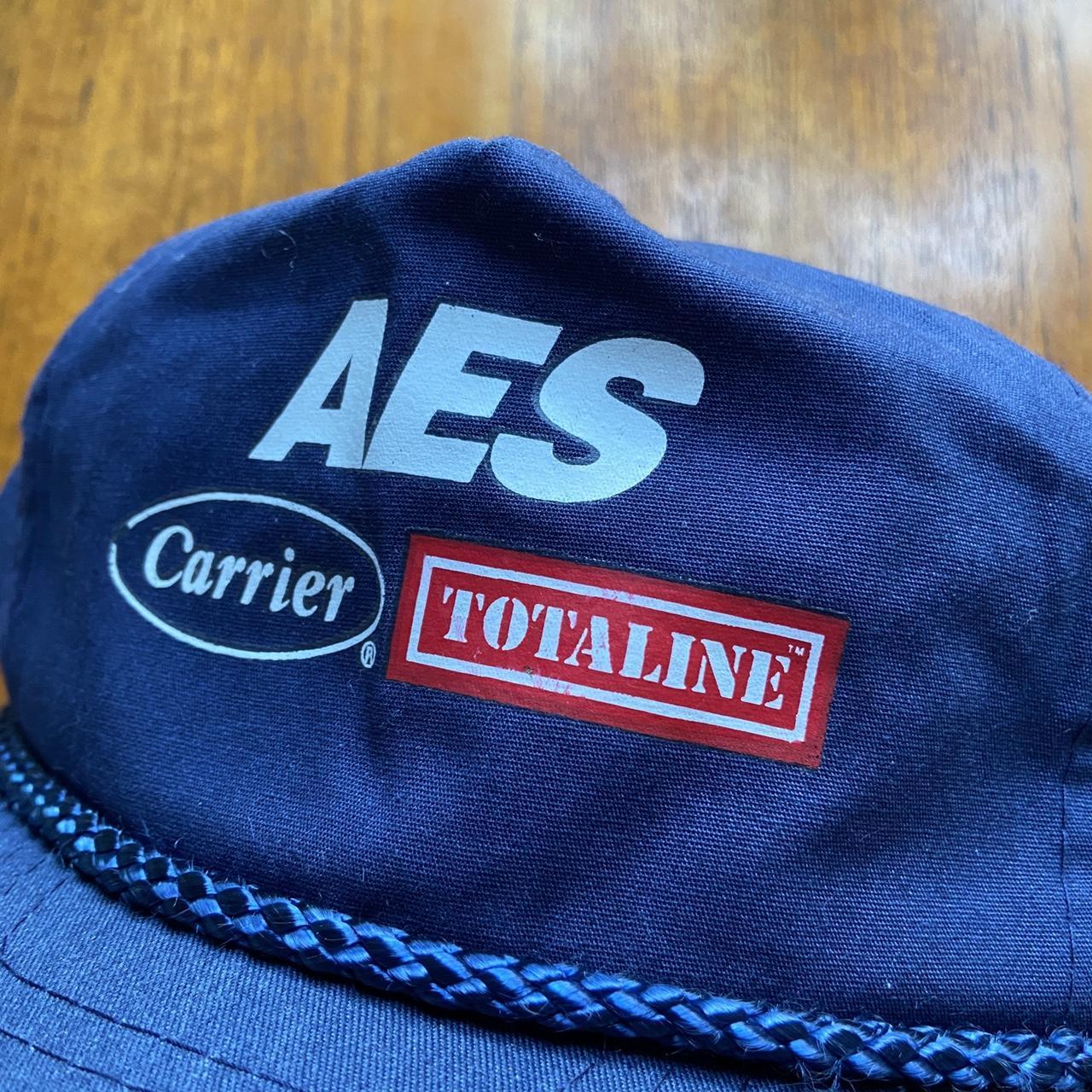 Vintage 90s USA AES Carrier Totaline American courier navy cap