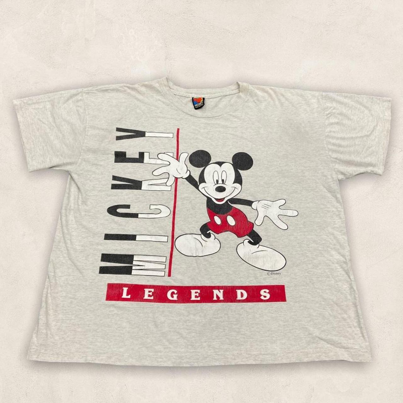 Vintage 90s USA Disney Mickey Mouse legends graphic grey t-shirt