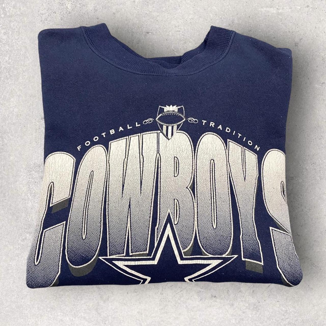 Vintage 90s USA Dallas Cowboys NFL American Football Texas promotional graphic sweatshirt