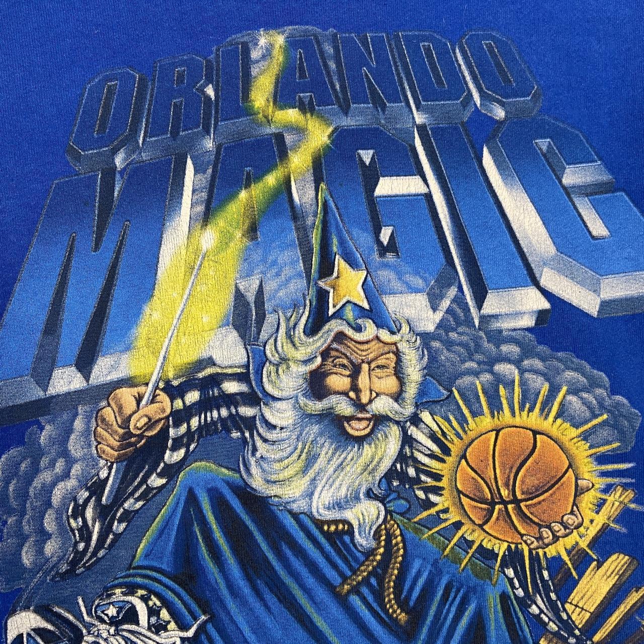 Vintage 90s USA Orlando Magic NBA basketball mascot promotional graphic sweatshirt