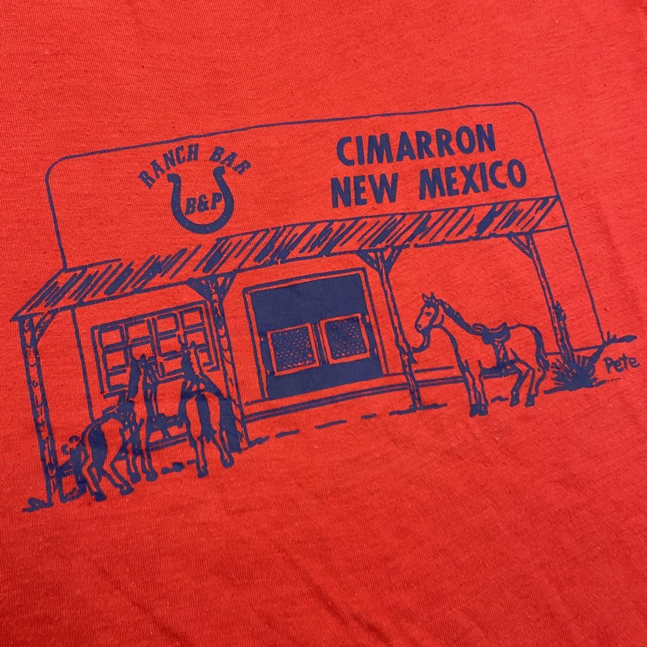 Vintage 90s USA Cimarron New Mexico ranch bar rodeo graphic t-shirt