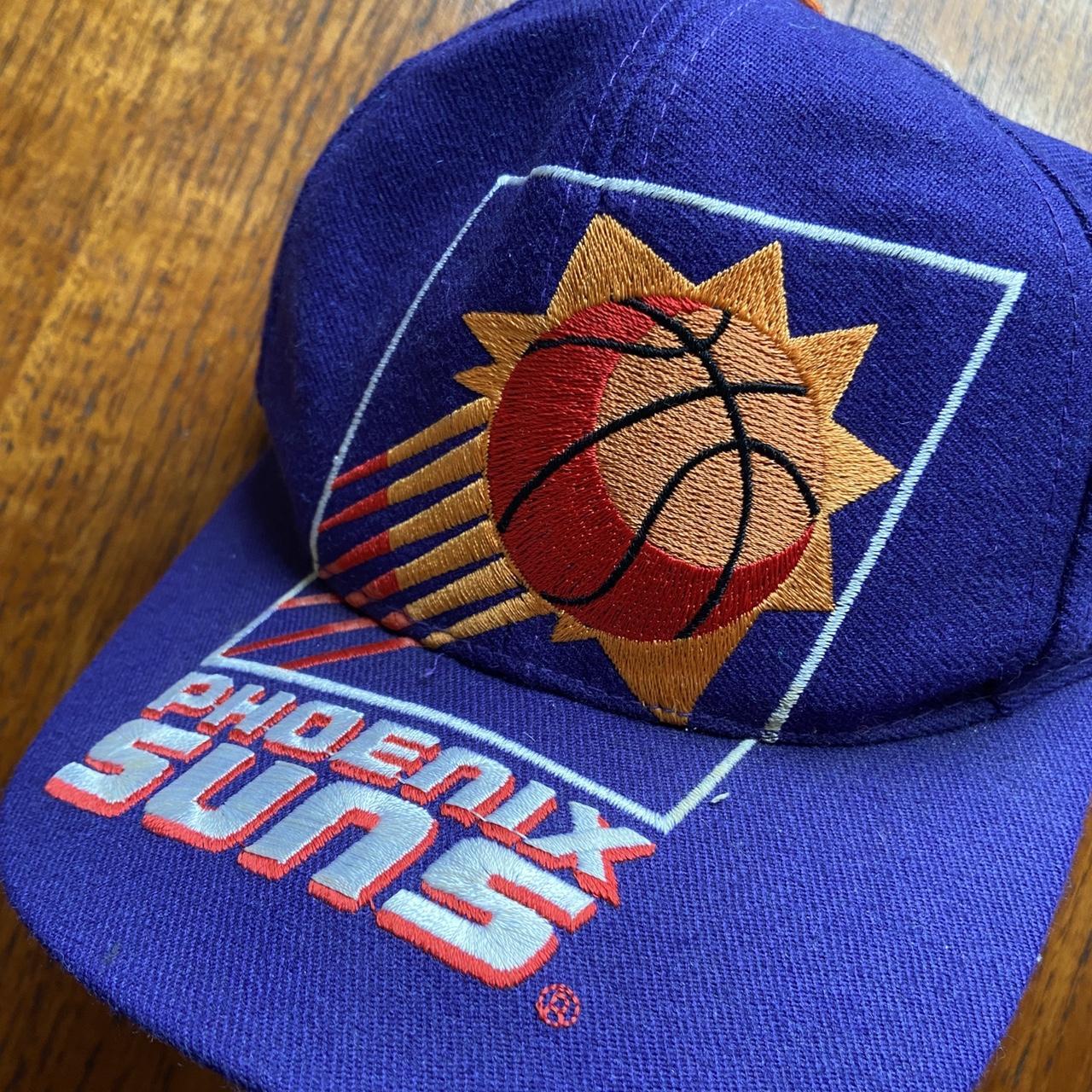 Vintage 90s USA Phoenix Suns NBA basketball embroidered graphic purple cap