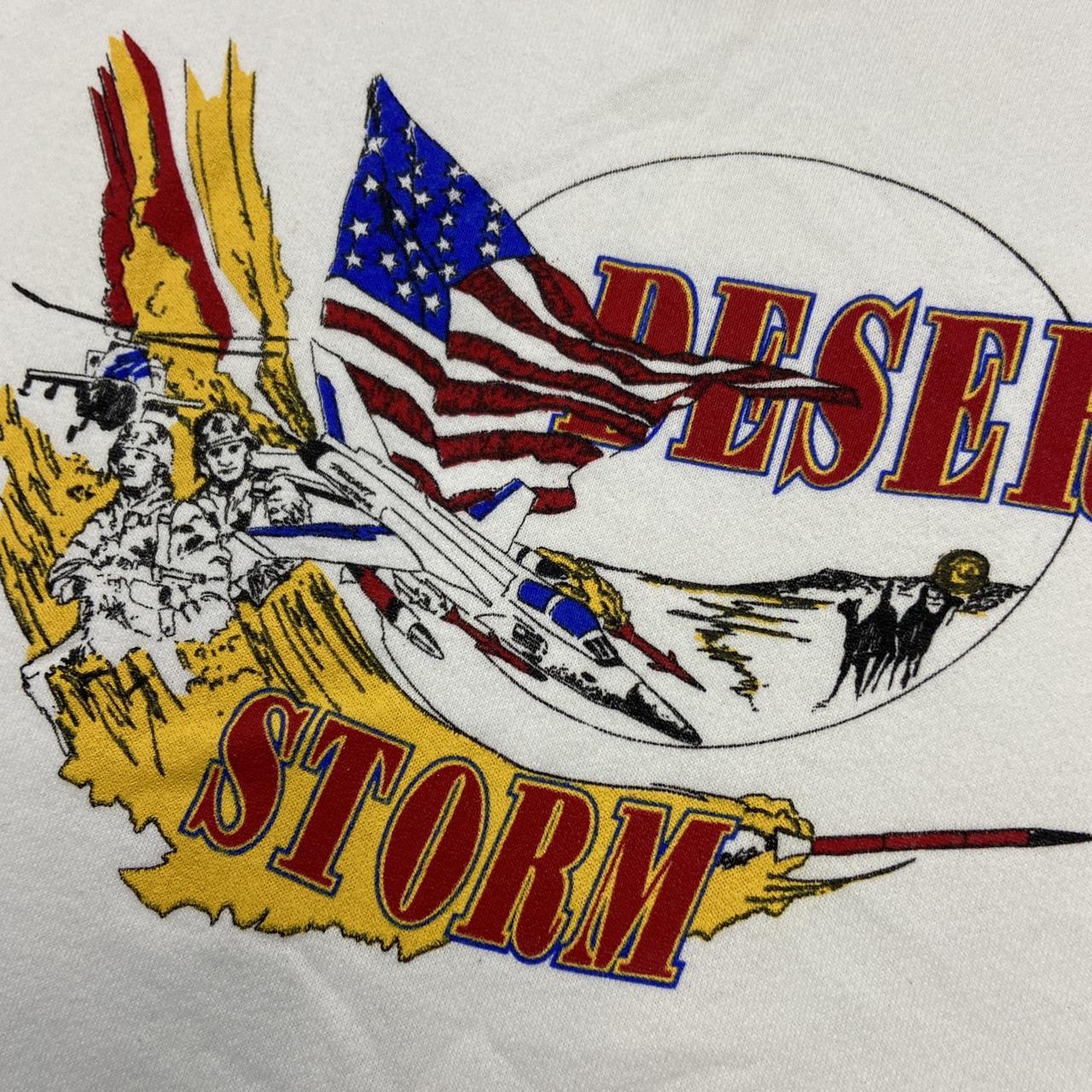 Vintage 90s USA Desert Storm military army graphic sweatshirt