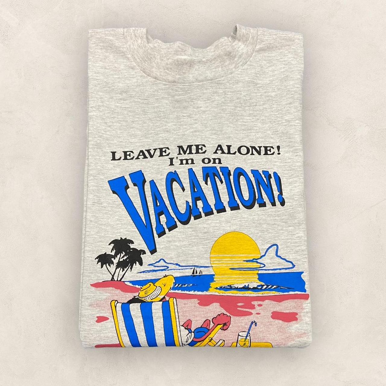 Vintage 90s USA beach vacation tourist souvenir slogan promotional graphic t-shirt