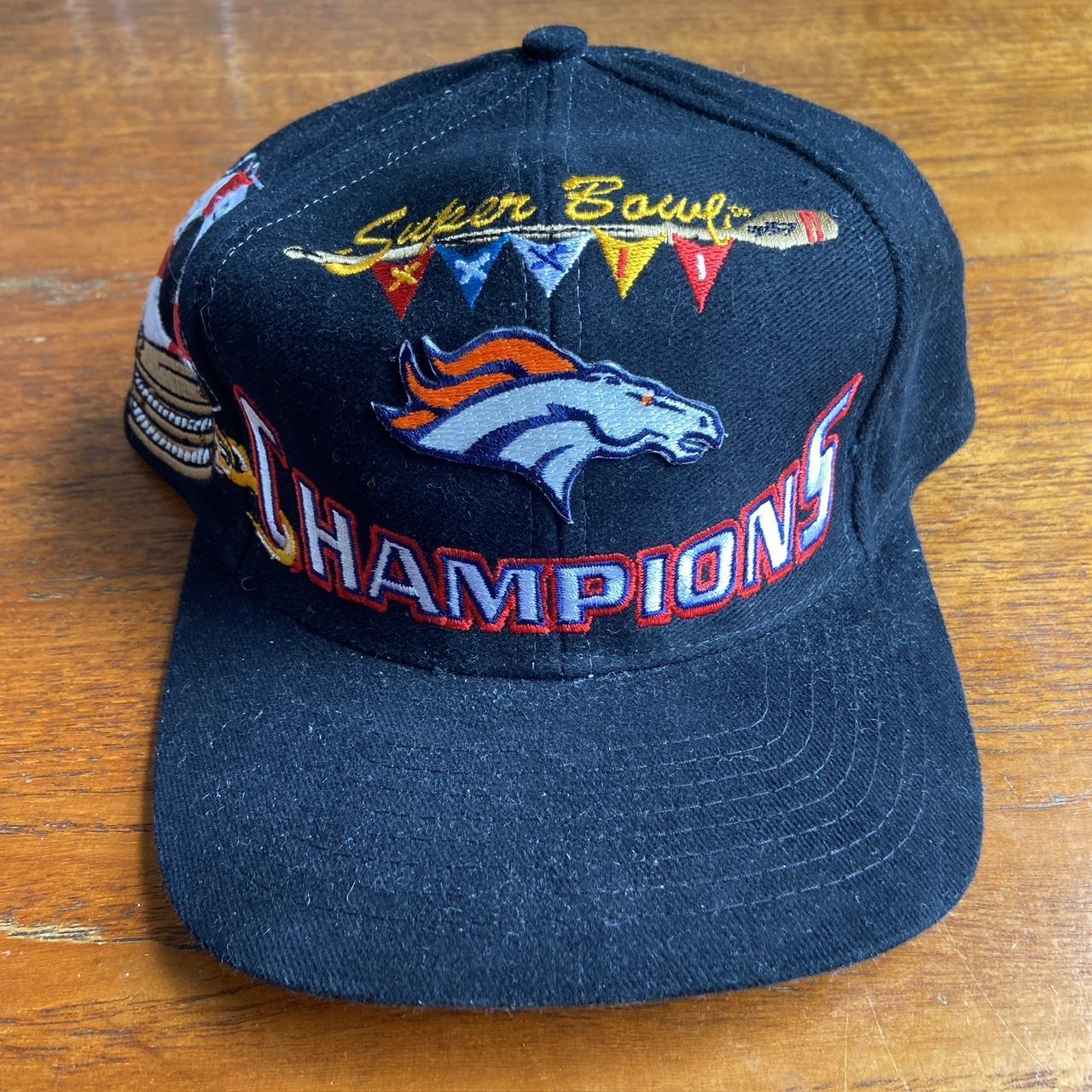 Vintage 90s USA Denver Broncos Super Bowl 32 nfl American football promotional graphic cap