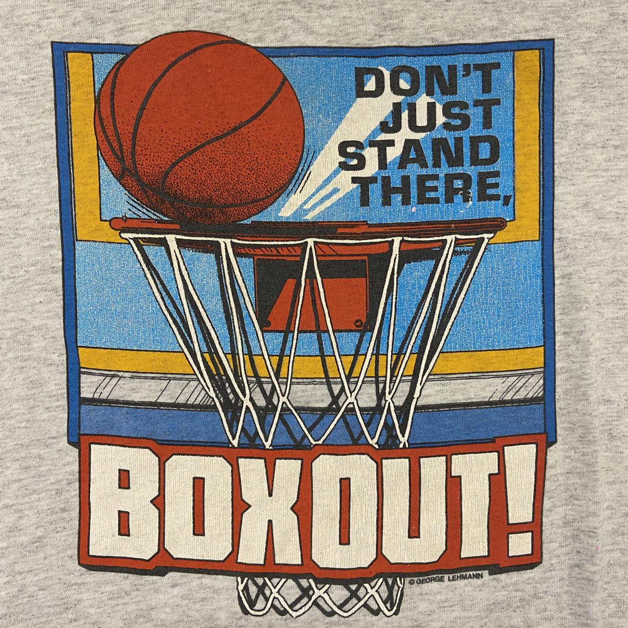 Vintage Box Out single stitch basketball grey t-shirt