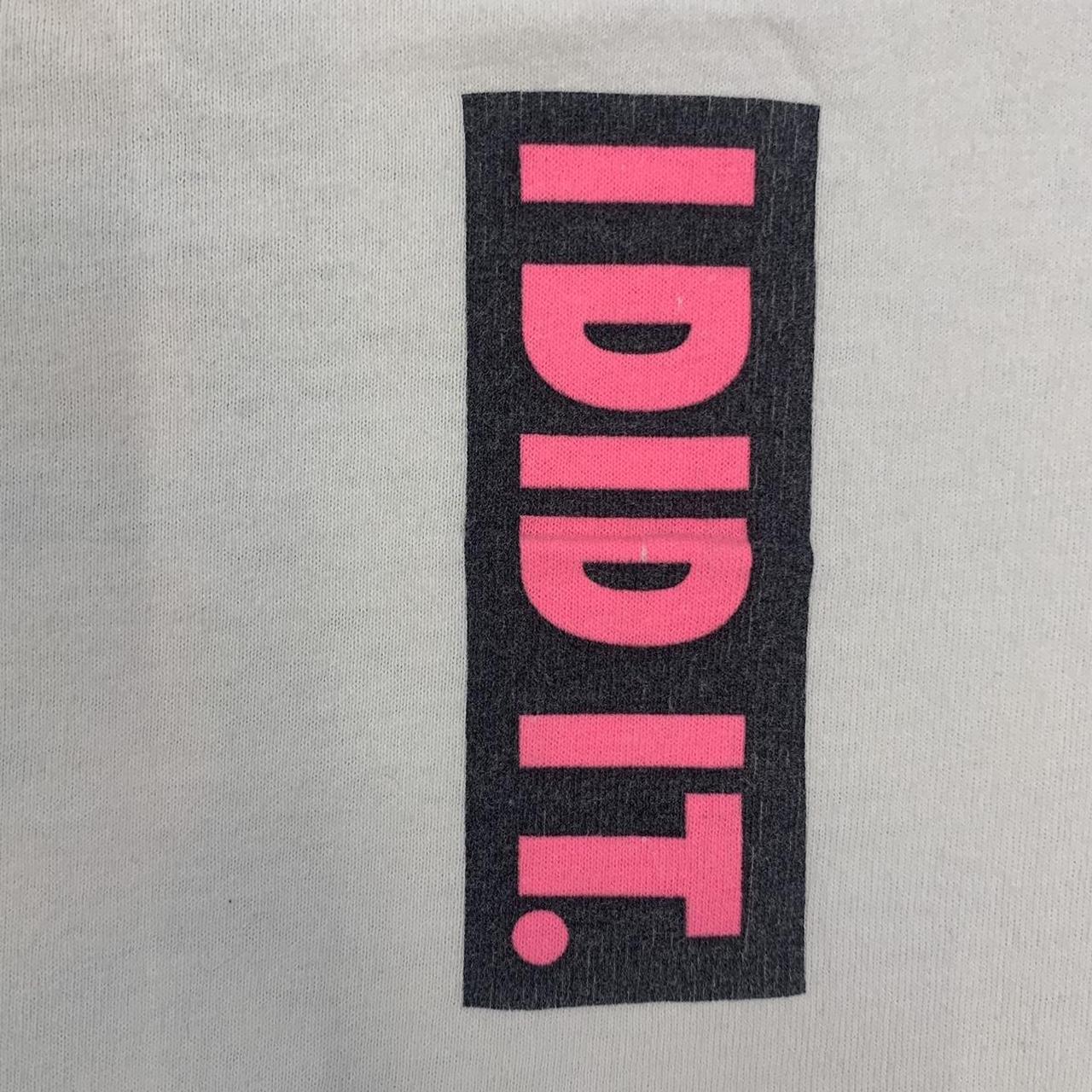 Vintage 90s USA Nike parody “I did it” slogan Guadalupe river Texas promotional graphic t-shirt