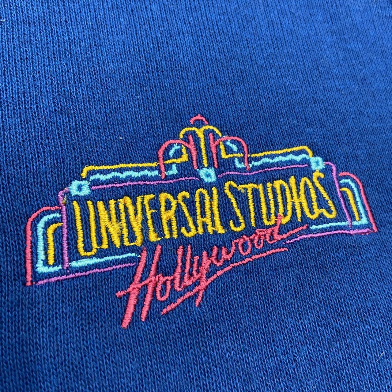 Vintage 80s USA Universal Studios Hollywood Los Angeles California promotional graphic sweatshirt