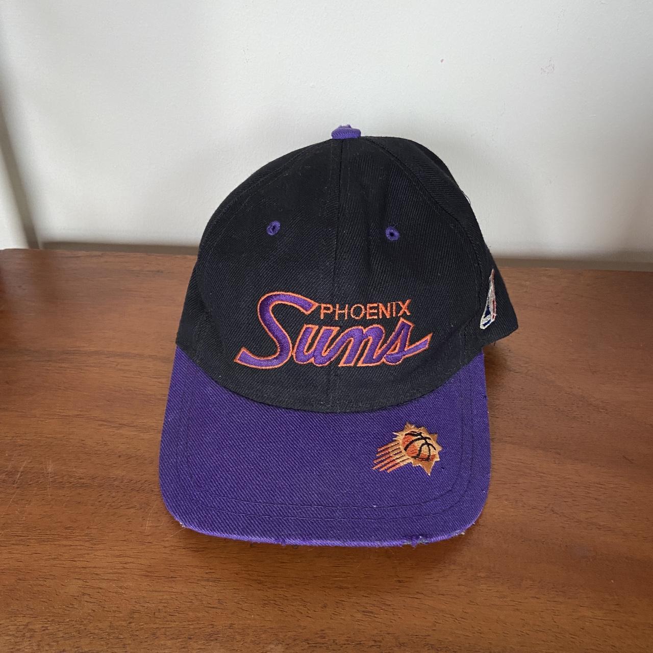 Vintage 90s USA Phoenix Suns NBA basketball graphic black/purple cap