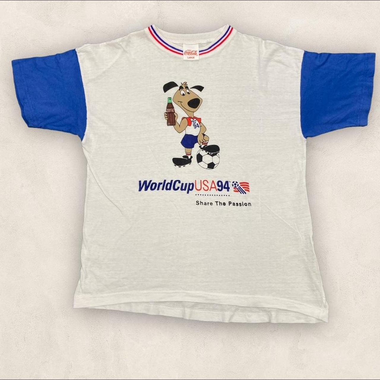 Vintage 90s USA FIFA World Cup 1994 mascot graphic t-shirt