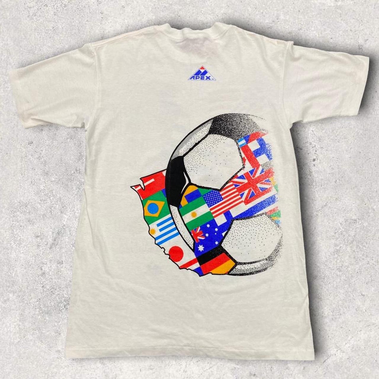 Vintage 90s USA World Cup 94 football tournament graphic white t-shirt